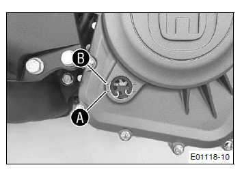 Service work on the engine