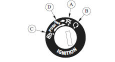 Key-operated ignition switch functions