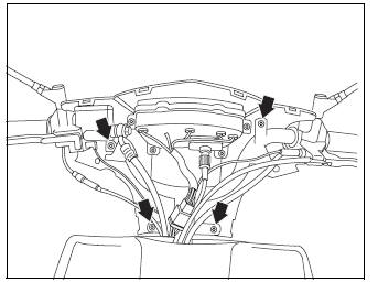 Removal of the instrument cluster