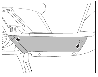 Removal of the RH or LH under body panel