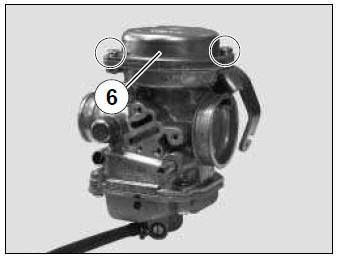 Removal of the throttle valve