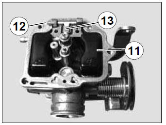 Removal of the float, needle valve and jets