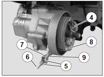 Rear brake linings 