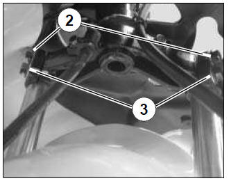 Draining the front fork