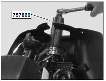 Replacing the bearings of the steering system