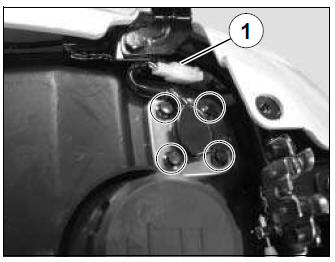 Removal of the fuel gauge 