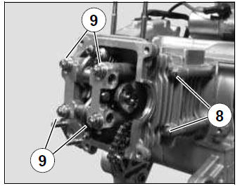 Removal of the cylinder head