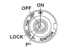 Main switch/steering lock