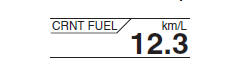 Instantaneous fuel consumption