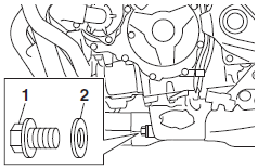 To change the engine oil (with or without oil filter cartridge replacement)