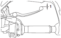 Checking the brake lever free play