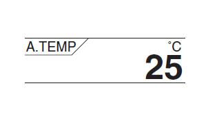 Ambient temperature display