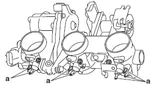 Checking and cleaning the throttle bodies