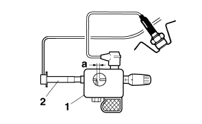 Checking the ignition spark gap