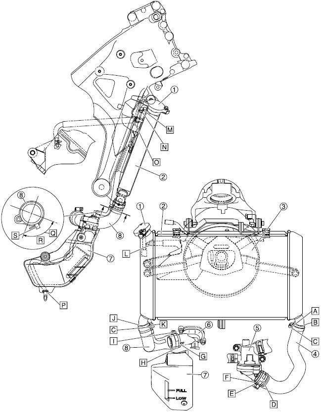 Radiator (front side view and right side view)