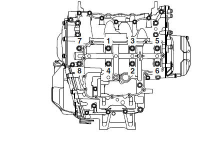 Crankcase bolt (main journal)