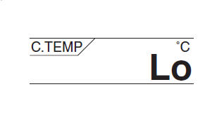 Coolant temperature display