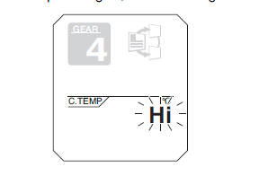 Coolant temperature display