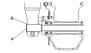 Installing the front wheel (disc brake)