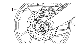 Removing the rear wheel