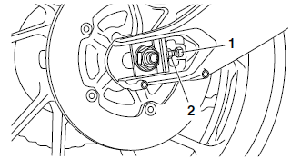 Removing the rear wheel