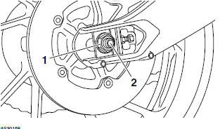 Removing the rear wheel