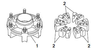 Checking the rear wheel drive hub