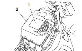 Replacing the air filter element