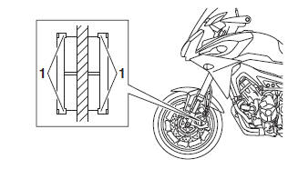 Adjusting the rear disc brake