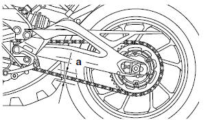 Adjusting the drive chain slack