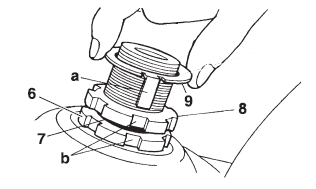 Checking and adjusting the steering head