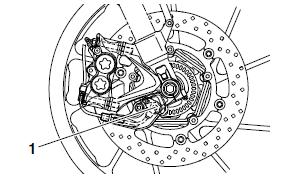 Removing the front wheel