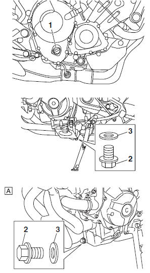 Changing the engine oil 