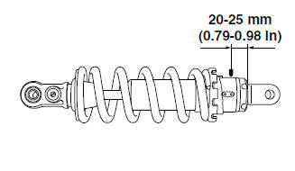 Disposing of a rear shock absorber 