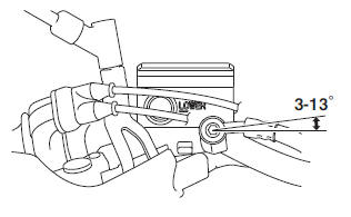 Installing the front brake master cylinder