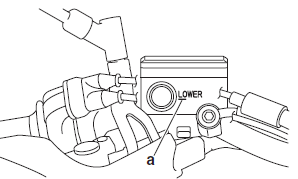 Installing the front brake master cylinder