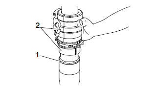 Assembling the front fork legs