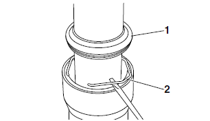 Disassembling the front fork legs