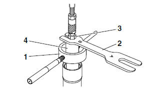 Assembling the front fork legs