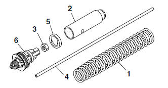 Assembling the front fork legs