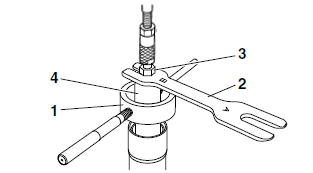 Assembling the front fork legs