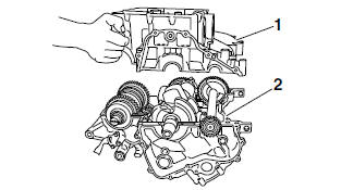 Assembling the crankcase