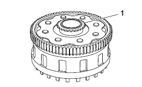 Checking the clutch housing