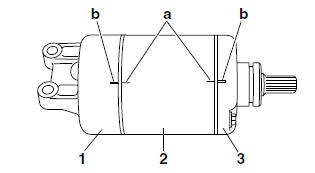 Assembling the starter motor