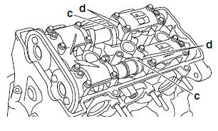 Installing the camshafts