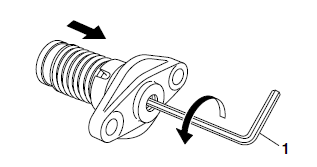 Checking the timing chain tensioner