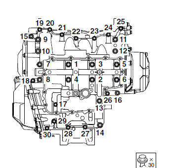 Assembling the crankcase