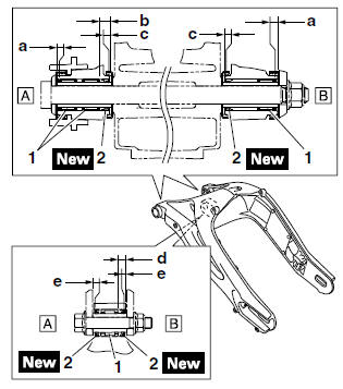 Installing the swingarm