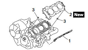 Installing the cylinder head