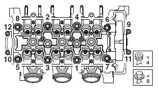 Installing the cylinder head